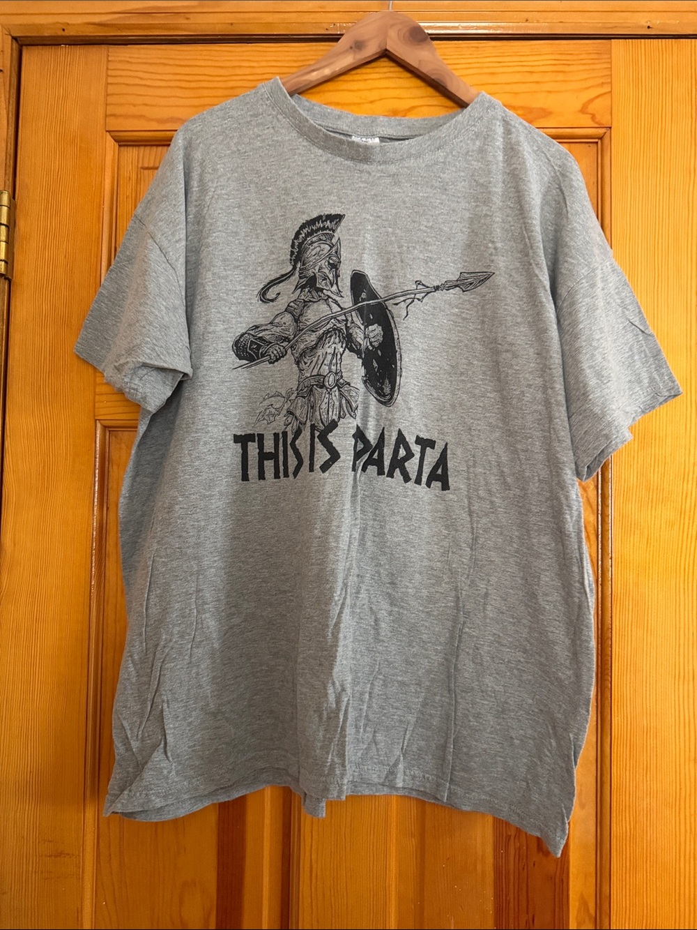 Gray 'This is Sparta' Graphic Tee - Men's Casual Shirt